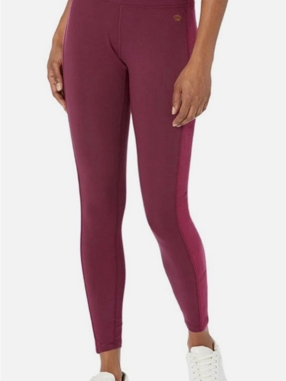 NWT Juicy Couture Plum Velour Hidden Pocket Sport Leggings Size L